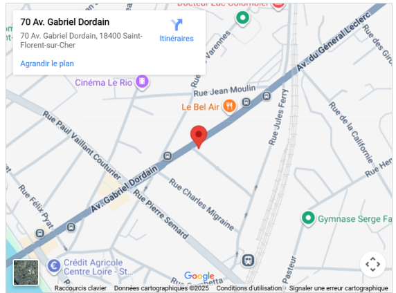 Plan d’accès au Centre culturel Louis Aragon